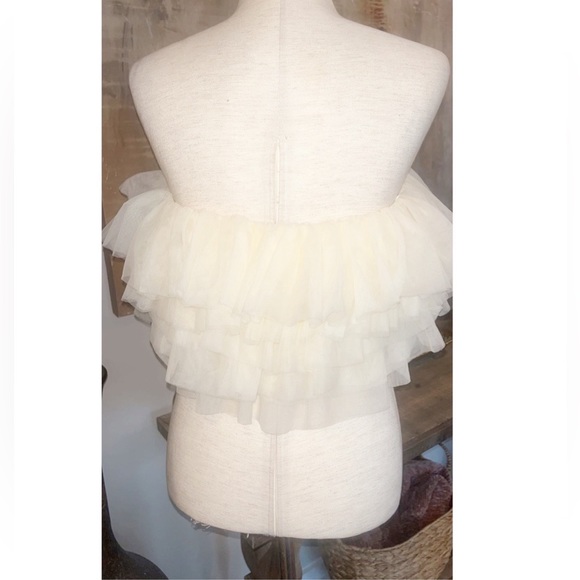 NWOT Sunday in Brooklyn / Anthropologie layered tulle top sz S - Picture 7 of 8